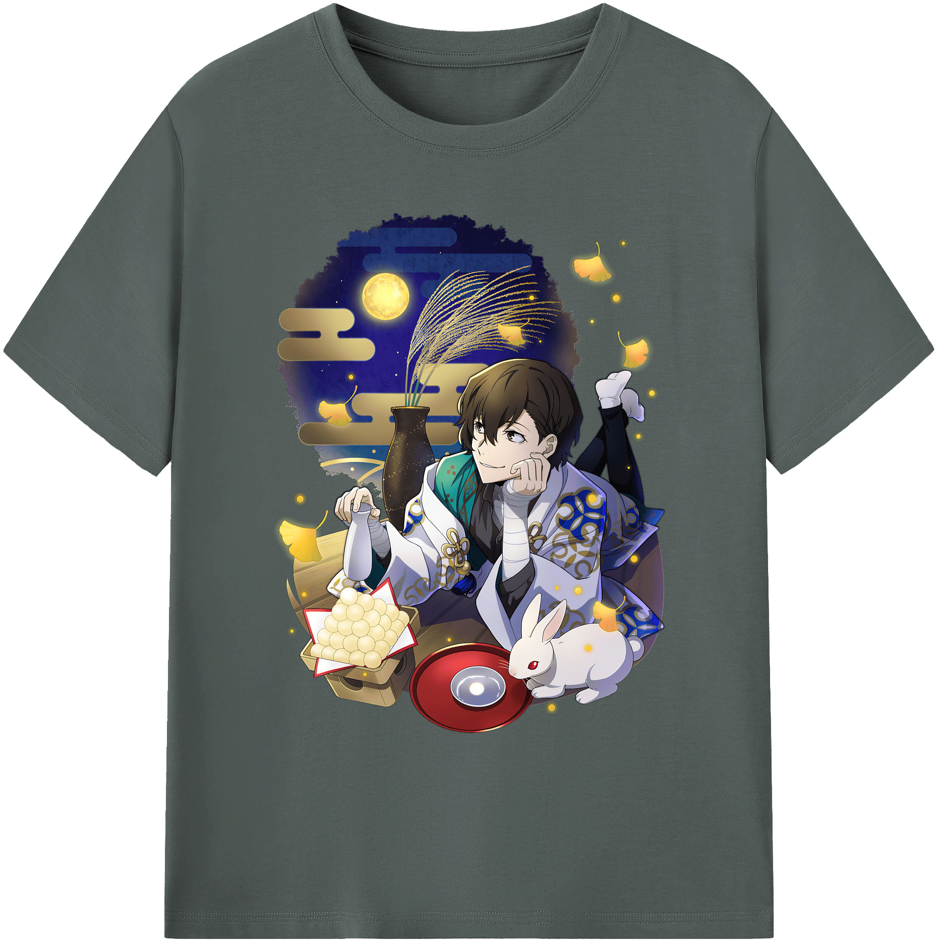 （画像用） 文豪ストレイドッグス Bungo Stray Dogs 綿100％ メンズ半袖Tシャツ｜肌触りやわらか＆通気性